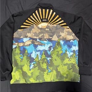 Lng turtle neck long sleeve zip up